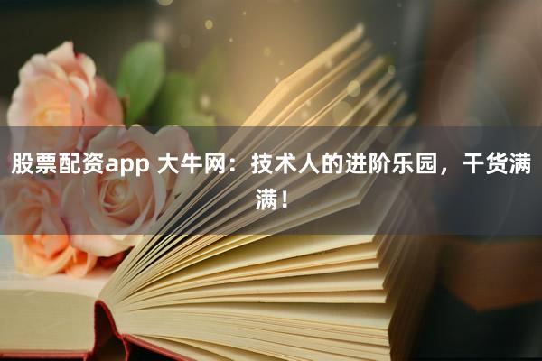 股票配资app 大牛网：技术人的进阶乐园，干货满满！